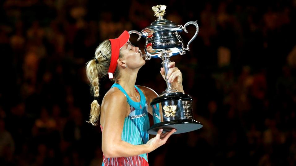 Melbourne glory moment for Angelique Kerber in 2016